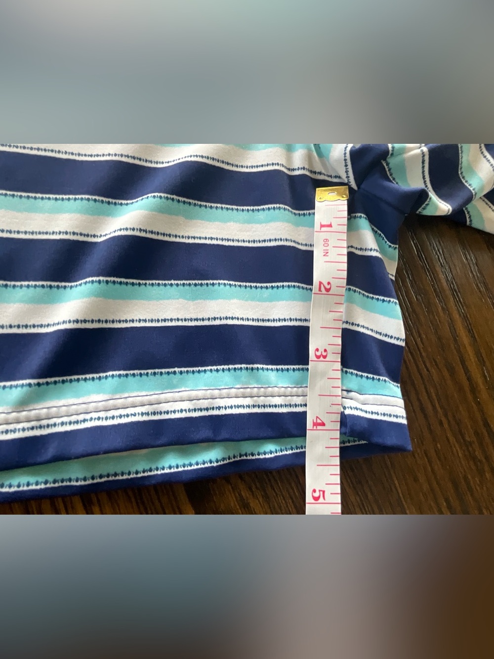 Cabana Life Delray Striped Paperbag Waist Tassel Shorts - Picture 9 of 10